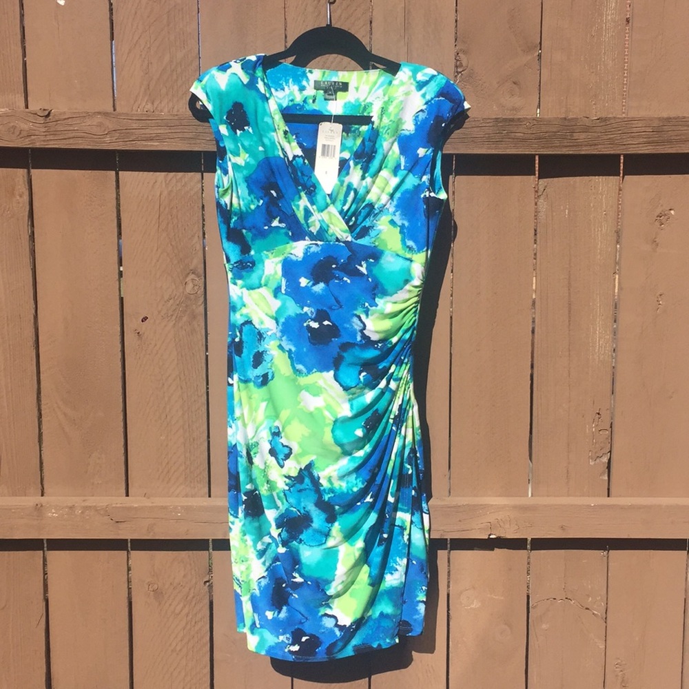 NWT Lauren Ralph Lauren Temple Garden Sheath Dress